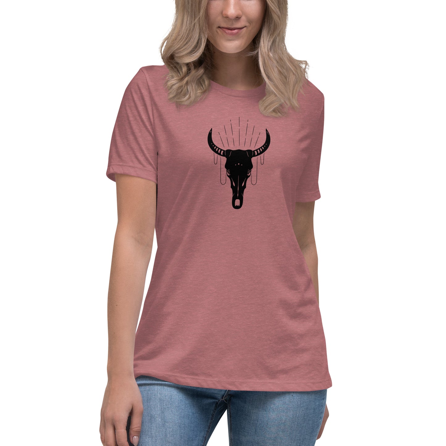 COW SKULL women's relaxed t-shirt