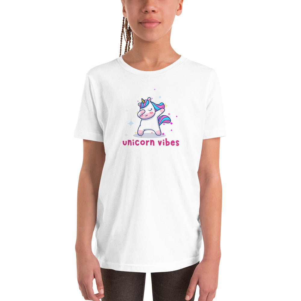 UNICORN VIBES youth short sleeve t-shirt