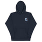 WAVE CIRCLE embroidered unisex hoodie