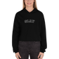 SLAY crop embroidered hoodie