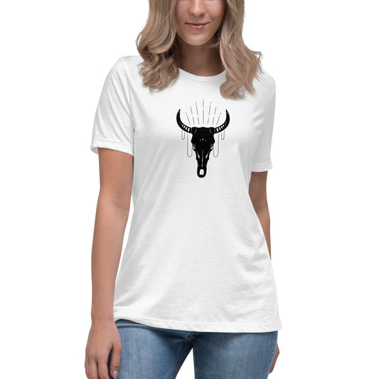 COW SKULL women's relaxed t-shirt