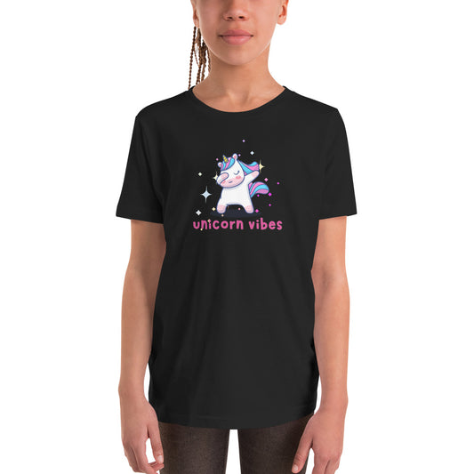 UNICORN VIBES youth short sleeve t-shirt
