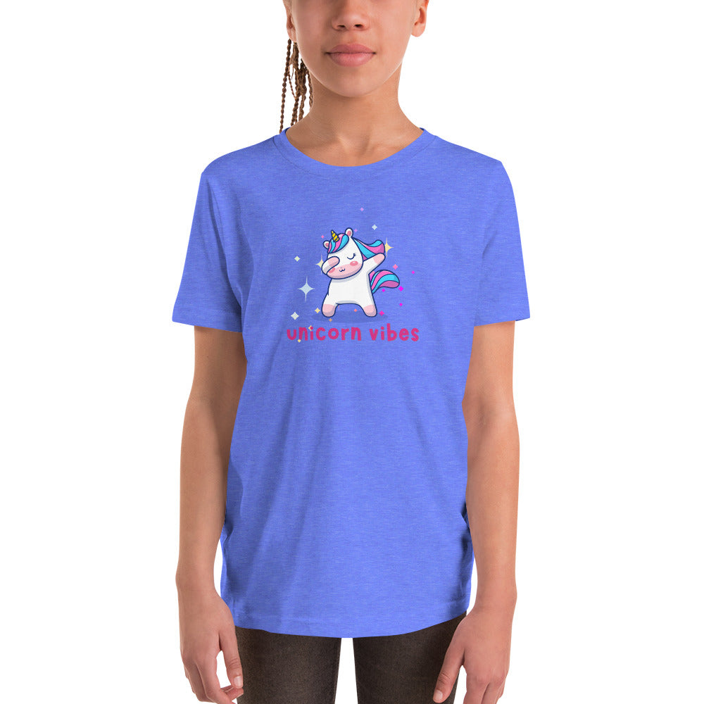 UNICORN VIBES youth short sleeve t-shirt